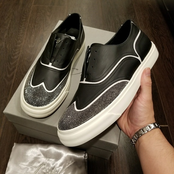 Giuseppe Zanotti Wingtop Sneaker Studs US 8.5 - Picture 2 of 5